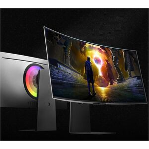 Samsung Odyssey OLED G8 S34DG850SU 34" Class UWQHD Curved Screen Gaming OLED Monitor - 21:9 - Silver - 86.4 cm (34") Viewa