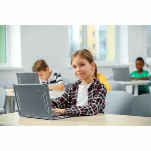 MAXCases Extreme Shell-F3 Rugged Case for Lenovo Chromebook - Clear, Grey - Impact Resistant, Drop Resistant, Pressure Res