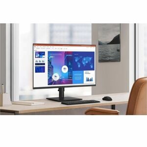 Samsung S27D400 - Monitor desktop Business 27" Flat, Serie S31D, FHD, 100Hz, Stand Regolabile e Pivot, Lumin. 250 cd/m2, C