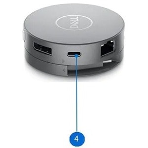 Dell DA310 USB Tipo C Base de conexión para Unidad flash, Monitor, Mouse, Portátil, Auriculares, Proyector, Teclado - 90W 