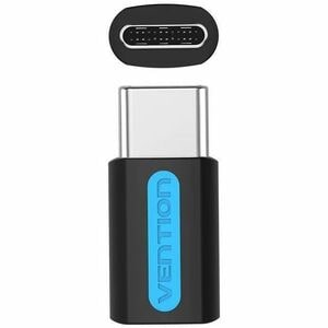 Vention CDXB0 Data Transfer Adapter - 1 x USB 2.0 Type C - Male - 1 x Micro USB 2.0 Type B - Female - Black