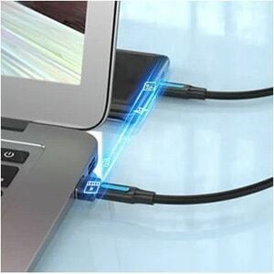 Vention CDWB0 Data Transfer Adapter - 1 x USB 2.0 Type A - Male - 1 x USB 2.0 Type C - Female - Nickel Contact - Black