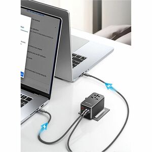 Vention FJG 120 W AC Adapter - Box - Universal Adapter - 1 USB - 3 USB Type-C - For Notebook, Hair Dryer, Fan, Lamp, Razor