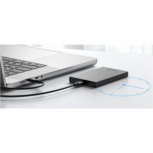 Vention KPBB0 Drive Enclosure SATA/600 - USB 3.1 (Gen 2) Type C Host Interface - UASP Support Portable - Black - 1 x HDD S