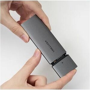 Vention KPGH0 Drive Enclosure PCI Express NVMe, M.2 - USB 3.1 (Gen 2) Type C Host Interface - UASP Support Portable - Grey