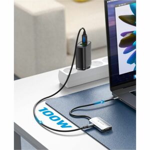 Vention USB Type C Docking Station for Notebook, Tablet, Smartphone, Gaming Console, Monitor - Charging Capability - Grey 