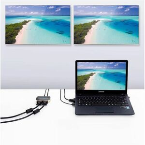 Vention DBABF Signal Splitter for Projector - Acrylonitrile Butadiene Styrene (ABS), Aluminium Alloy - Black - 1920 x 1080