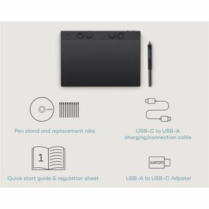Wacom Graphic Tablet Intuos Pro Medium - Graphics Tablet - 5080 lpi Wired/Wireless - Bluetooth - 8192 Pressure Level - Pen