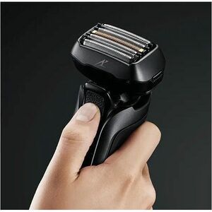 Panasonic ES-LV6U Shaver - Black - 5 x Stainless Steel Blades - 0.83 Hour Maximum Battery Run Time - 1 Hour Maximum Batter