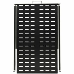 Tripp Lite series SmartRack SRSHELF4PSLVENT 1U Rack-mountable Rack Shelf for Data Center, Server, LAN Switch - Black Powde