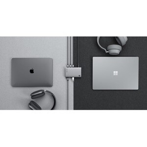 Alogic BLAZE Thunderbolt 4 Docking Station für Notebook, Desktop-PC, Festplatte, Monitor - Grau, Schwarz - 2 Unterstützte 