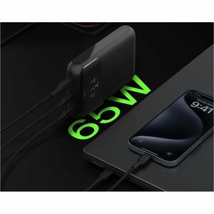 Belkin BoostCharge Pro Power Bank - Black - For Universal, Smartphone, Tablet PC, Notebook, iPad, iPad Pro, iPad mini, Mac