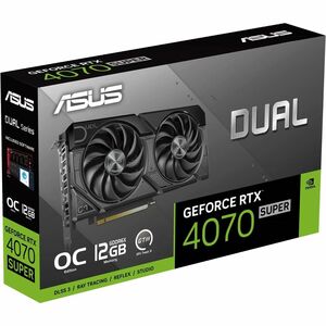 Asus NVIDIA GeForce RTX 4070 SUPER Tarjeta Gráfica - 12GB GDDR6X - 7680 x 4320 - 2.55GHz Boost Clock - 192bit Ancho de bus