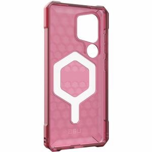 Urban Armor Gear Essential Armor Case for Samsung Galaxy S25 Ultra Smartphone - Hex Pattern - Berry - Drop Resistant, Impa