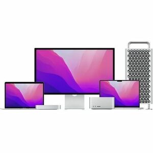 Apple Mac Studio MU973CH/A 台式计算机 - Apple - 96 GB - 1 TB SSD - 银 - Apple M3 Ultra 芯片 - Apple 六角芯（60 芯） - IEEE 802.11ax Wire