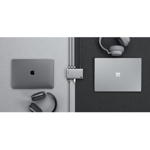 Alogic BLAZE Thunderbolt 4 Docking Station für Notebook, Desktop-PC, Festplatte, Monitor - Grau, Schwarz - 2 Unterstützte 