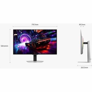 Samsung Odyssey OLED G8 S27FG810SN 27" Class 4K UHD Gaming OLED Monitor - 16:9 - Silver - 27" Viewable - OLED - 3840 x 216