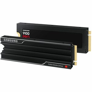 Samsung 9100 PRO Heatsink PCIe® 5.0 NVMe™ M.2 SSD - 1 TB. SSD capacity: 1 TB, SSD form factor: M.2, Read speed: 14700 MB/s
