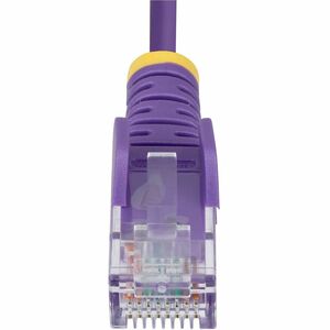 StarTech 2.5m Purple Slim CAT6 Ethernet Cable, Snagless RJ45, UTP, LSZH, 28AWG Pure Bare Copper, Slim Network Patch Cord -