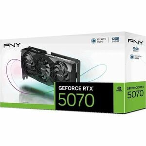 PNY NVIDIA GeForce RTX 5070 Graphic Card - 12 GB GDDR7 - Full-height - 7680 x 4320 - 2.33 GHz Core - 2.51 GHz Boost Clock 