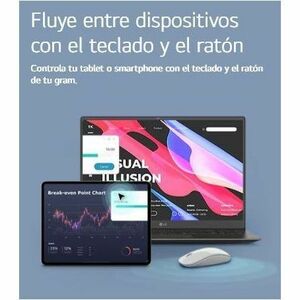 LG gram 17Z90T-G 17Z90T-G.AD88B 43.2 cm (17") Notebook - WQXGA - Intel Core Ultra 7 255H - 32 GB - 1 TB SSD - Spanish Keyb