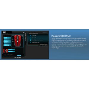 Adesso iMouse S60R Mouse - Radio Frequency - USB - Optical - 6 Button(s) - Red - Wireless - 9.14 m - 2.40 GHz - 1600 dpi -