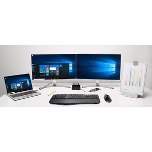 Kensington Teclado Pro Fit inalámbrico con descansamuñecas, Bluetooth / 2.4 GHz