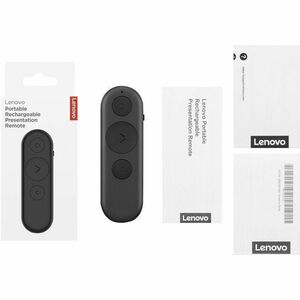 Pointeur de Présentation Lenovo - Bluetooth - 3 Bouton(s) - Noir Boîte - Sans fil - Rechargeable