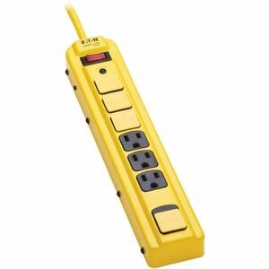Eaton Tripp Lite Series 7-Outlet Industrial Safety Surge Protector - 4 ft. Cord, 450 Joules, Metal Housing - Industrial, H