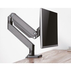 Roline Clamp Mount for LCD Monitor - Black - 1 Display(s) Supported - 15 kg Load Capacity - 75 x 75, 100 x 100 - Aluminium