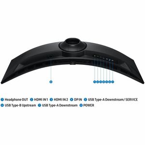Moniteur de jeu LCD Samsung Odyssey G9 S49FG910EU 49" Class Dual Quad HD (DQHD) Écran incurvé - 32:9 - Noir - 124,5 cm (49