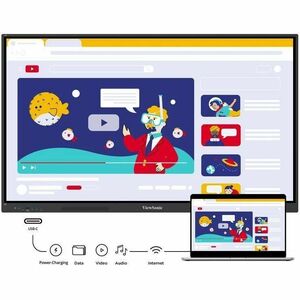 ViewSonic IFP8634 Collaboration Display - 86"" (2184.40 mm) LCD - 8 GB DDR4 SDRAM - Ultra Fine Touch (UFT) - Touchscreen -