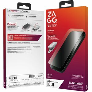 invisibleSHIELD Glass Elite Aluminosilicate Tempered Glass Screen Protector for Apple iPhone 17 Pro Max - Transparent - Fo