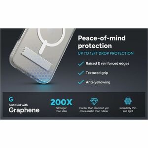 ZAGG Crystal Palace Snap Case for Apple iPhone 17 Air Smartphone - Textured Edges - Transparent - Drop Resistant, Yellowin