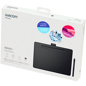 Wacom Intuos M CTL-6100WL Graphics Tablet - 2540 lpi - Wired/Wireless - Black - Bluetooth - 216 mm x 135 mm Active Area - 