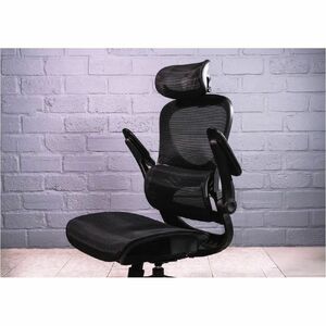 Silla ejecutiva Naceb Alto - Malla Seat - Malla Back - 3+ Base - Negro - Poliuretano, Cloruro de Polivinilo (PVC) - Apoyab