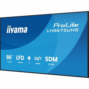 iiyama ProLite LH8675UHS-B2AG 2174,24 mm LCD Digital-Signage-Display - 24 Stunden/7 Tage Betrieb - IPS-Technologie (In-Pla