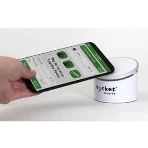 Socket Mobile SocketScan S550 Contactless Smart Card Reader/Writer - White - Wireless - NFC/Bluetooth - 100 m Operating Range