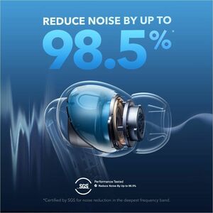 soundcore Liberty 4 True Wireless Earbud Stereo Earset - Black Velvet - Binaural - In-ear - Bluetooth - Noise Canceling