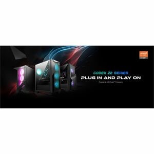 MSI Codex Z2 Codex Z2 D8NVL-488US Gaming Desktop Computer - AMD Ryzen 5 8400F - 16 GB - 1 TB SSD - Black - AMD B650 Chip -