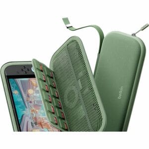 Belkin Tasche Nintendo Spielkonsole - Pistachio Green - Polyester Außenmaterial - Kratzfest, Stoßfest, Sturzsicher, wasser