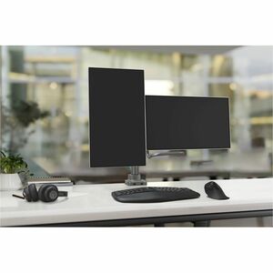 Montage de bureau Kensington SmartFit pour Moniteur - Gris - Horizontal - Réglable en hauteur - 2 Écran(s) supportés - 32"