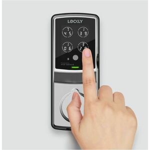 Lockly Secure Plus Childproof Edition Bluetooth Smart Lock Detachable Knob Version (Satin Nickel) - Childproof - Removable