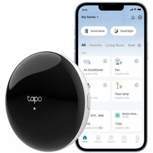 Tapo H110 Smart Home Hub - Alexa, Google Assistant, Siri - IEEE 802.11b/g/n - Bluetooth - USB - Nero, Bianco - Siren