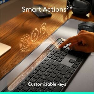 Logitech Signature Slim Solar+ keyboard for Mac, solar and artificial light powered, durable battery that lasts up to 10 y