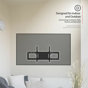 CTA Digital Wall Mount for Flat Panel Display, Curved Screen Display, TV, Digital Signage Display - 43" to 90" Screen Supp