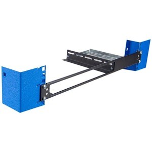 Innovation 1U Rack-mountable Rack Shelf for Switch - 289.56 mm Rack Width x 200.66 mm Rack Depth - Black Powder Coat - TAA