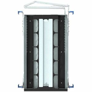 Rack Solutions HyperShelf 2U Rack-mountable Rack Shelf for Rack, Data Center - Galvanized, Clear Zinc, Black Powder Coat -