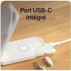 Belkin UltraCharge Induktionsladegerät - Weiß - für Qi2-fähiges Gerät, iPhone, AirPod, Smartwatch - Eingangsstecker: USB -