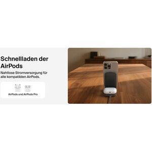 Belkin UltraCharge Induktionsladegerät - Schwarz - für Qi2-fähiges Gerät, iPhone, AirPod, Smartwatch - Eingangsstecker: US